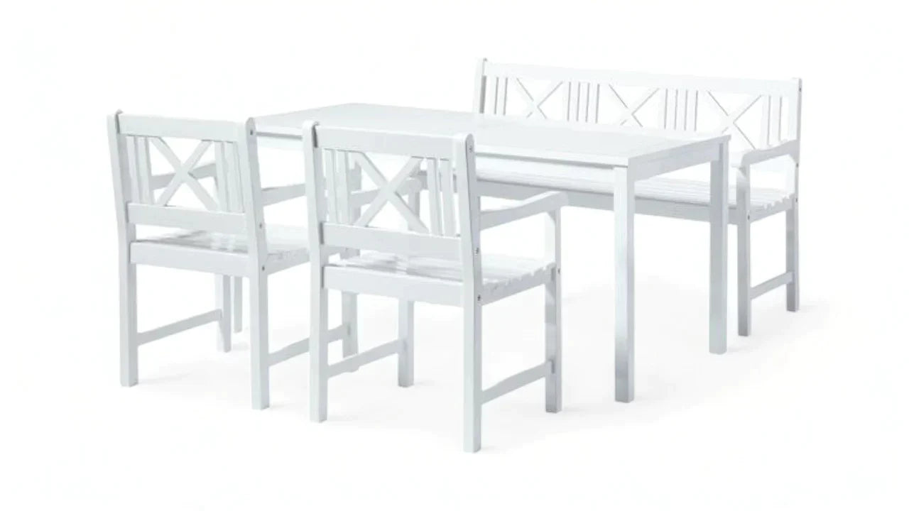 Sets aus Mahagoniholz