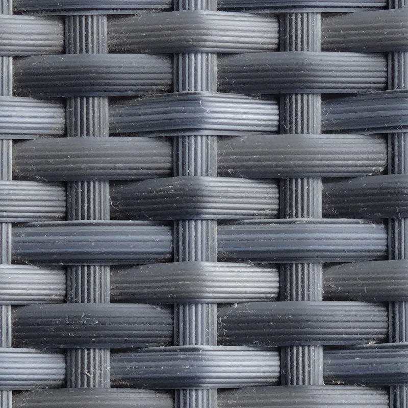 Hybridtruhe regenabweisend 137x78x90 cm Geflechttruhe mit Aluminium-Innenbox und Teaktop