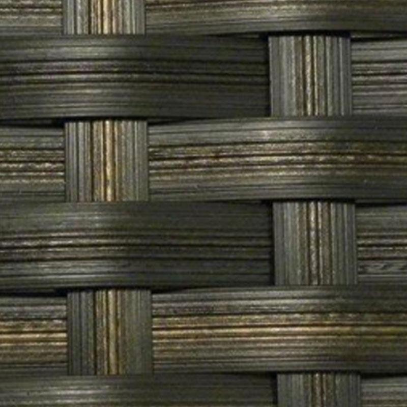 Hybridtruhe regenabweisend 137x78x90 cm Geflechttruhe mit Aluminium-Innenbox und Teaktop