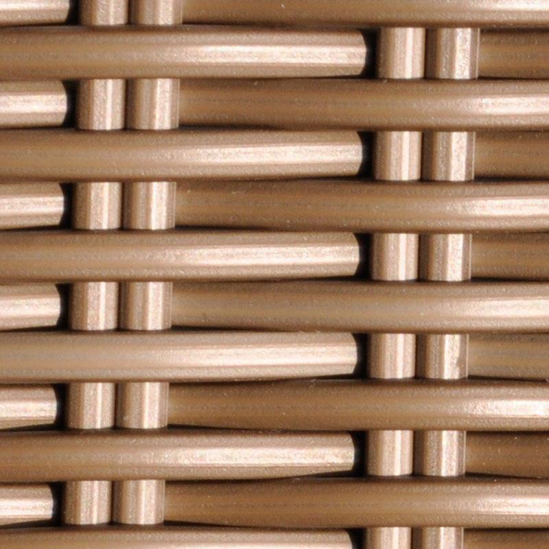 Hybridtruhe regenabweisend 137x78x90 cm Geflechttruhe mit Aluminium-Innenbox und Teaktop