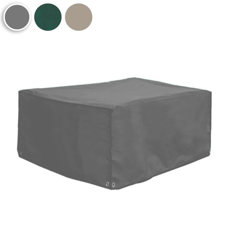 Cover for Corona Ottoman Material Teaksafe with hem, eyelets and rubber tensioners