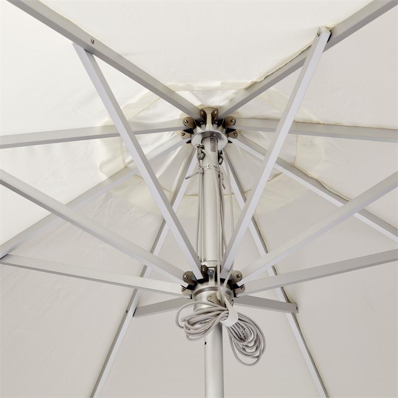 Cinas Parasol Antibes 330 cm round - aluminum frame with natural white canopy