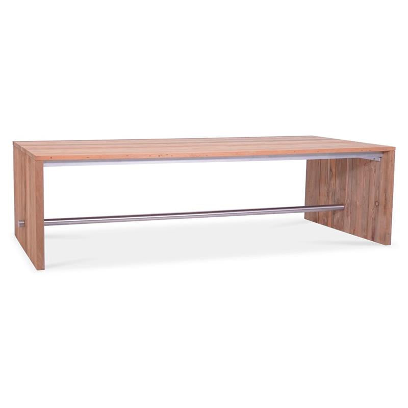 Clio dining table 250 x 100 x 75 cm made of recycled teak and stainless steel