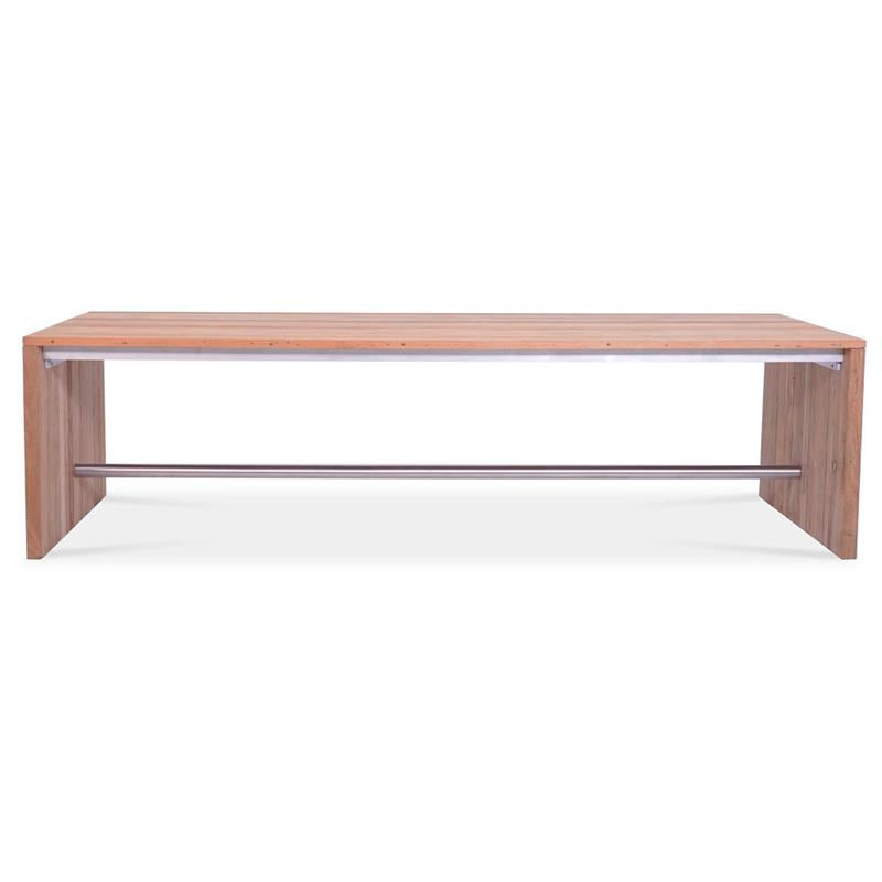 Clio dining table 250 x 100 x 75 cm made of recycled teak and stainless steel