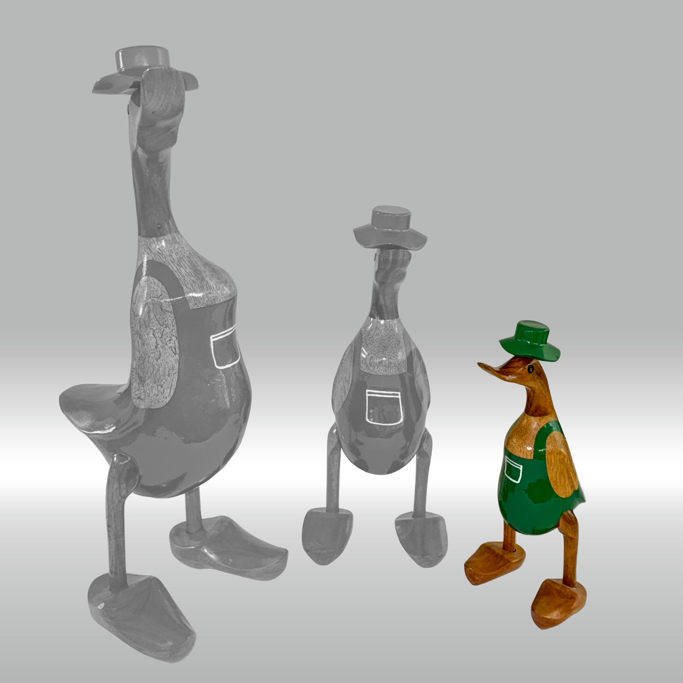 Ente Gärtner klein »Paul« grüne Schürze mit Tasche