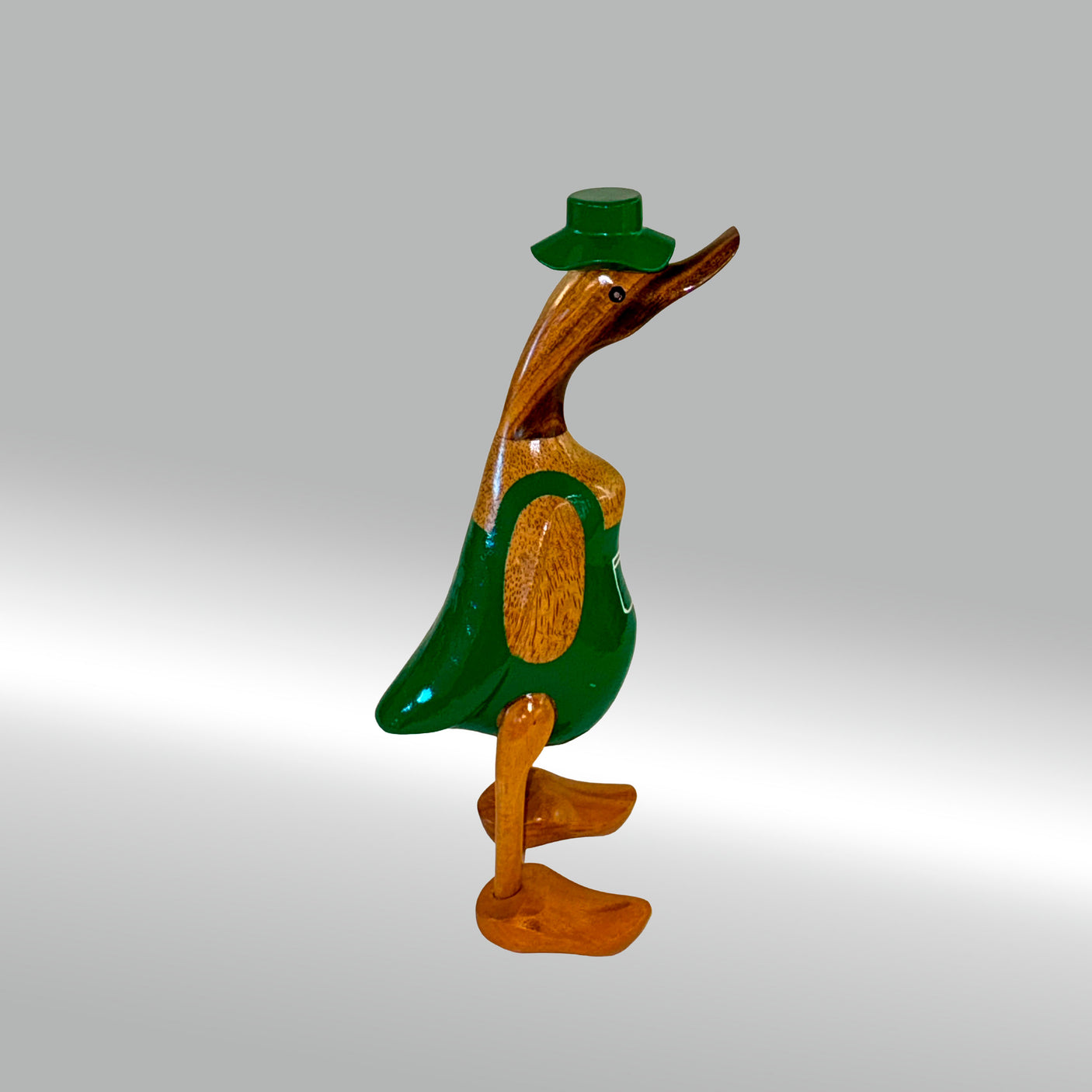 Ente Gärtner mittel »Karl« grüne Schürze mit Blümchen