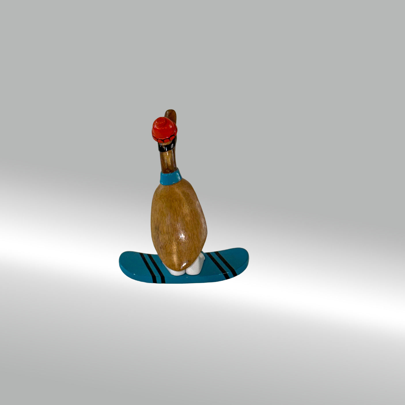 Ente Snowboarder klein »Tom-Hardy« blaues Board und Schal ca. 23 cm hoch