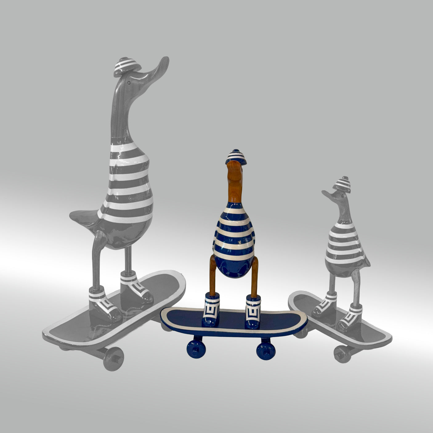 Ente Skateboard mittel »Coco« Board mit rollenden Rollen ca. 41 cm hoch