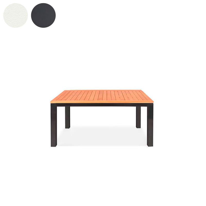 Table extensible Florence en aluminium 230/160x100x77 cm en teck certifié GRADE A avec structure en aluminium