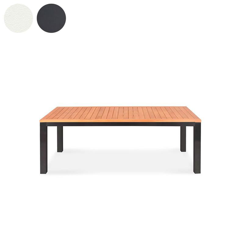 Florence aluminum front extending table 310/210x100x77 cm Certified Teak GRADE A with aluminum frame