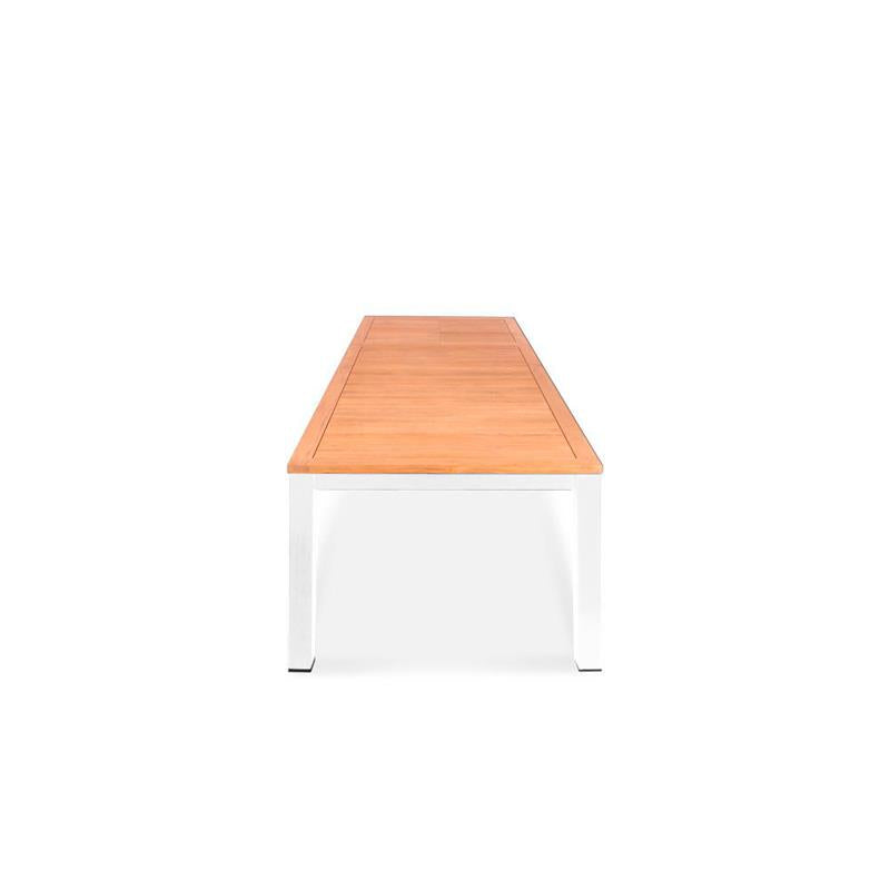 Florence aluminum front extending table 310/210x100x77 cm Certified Teak GRADE A with aluminum frame