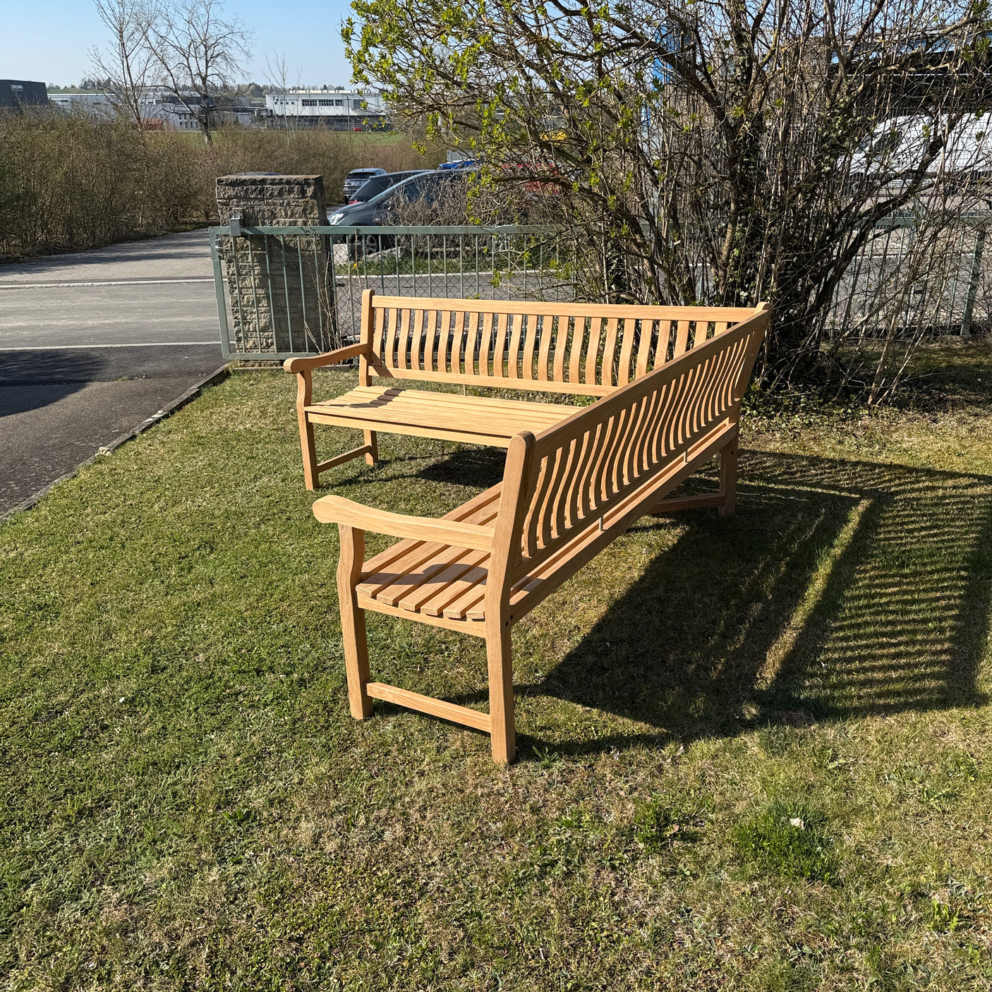 Florida Classic Corner Bench 214/214 cm - Certified Teak GRADE A