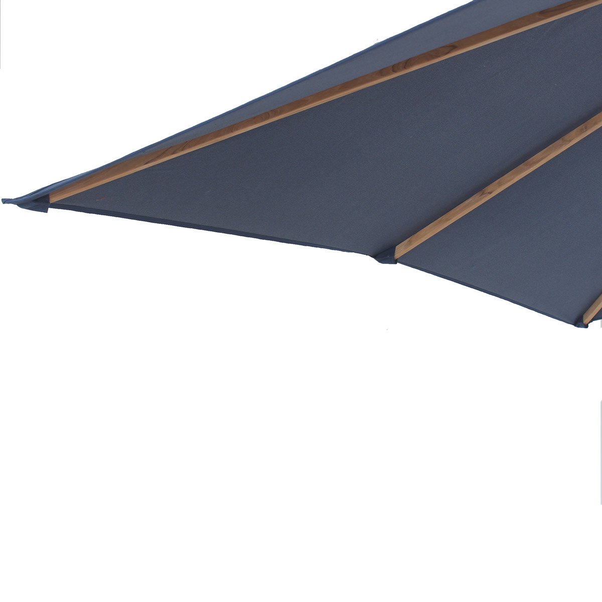 Parasol Ocean Deluxe 350x250 cm Nagata Teak with stainless steel fittings and triple pulley