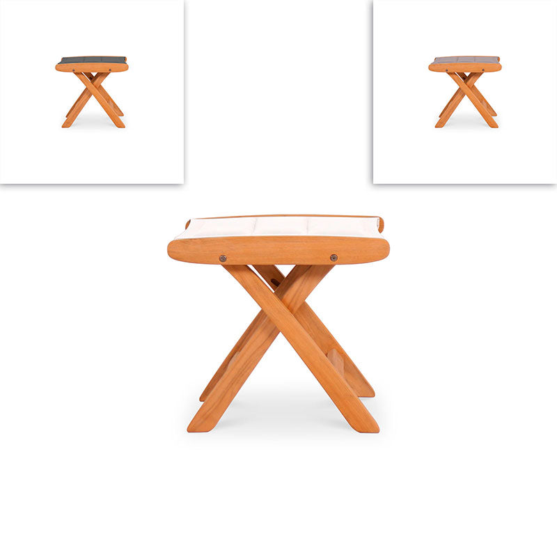 Rivera footstool DELUXE - upholstered