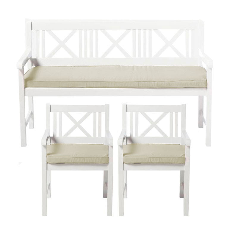 Rosenborg  Auflagenset  - SAND für 2x Rosenborg Stuhl + 1x Rosenborg Bank