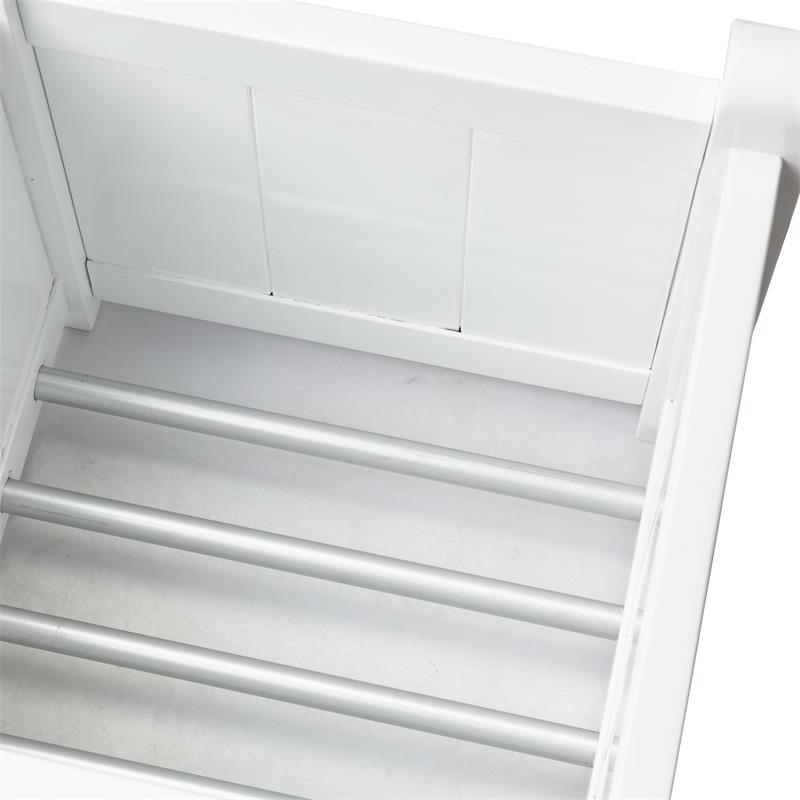 Rosenborg Pflanzgefäß 40 x 40 x 40 cm - Zertifiziertes Mahagonyholz glanzweiß lackiert