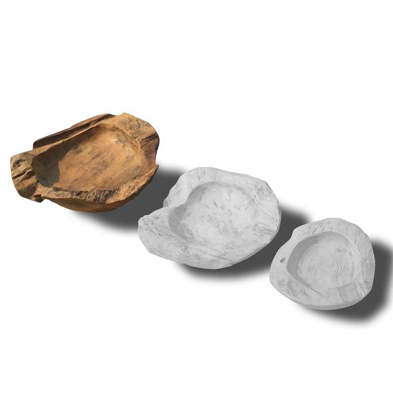 Teak bowl "Tang" large, completely brown