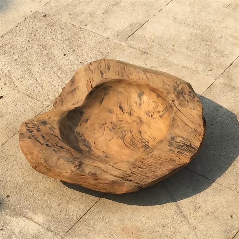 Teak bowl "Tang" medium, completely brown