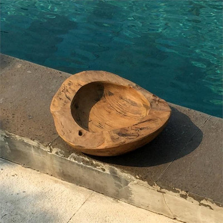 Teak bowl "Tang" small, completely brown