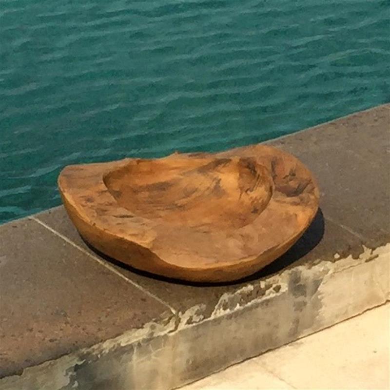 Teak bowl "Tang" small, completely brown