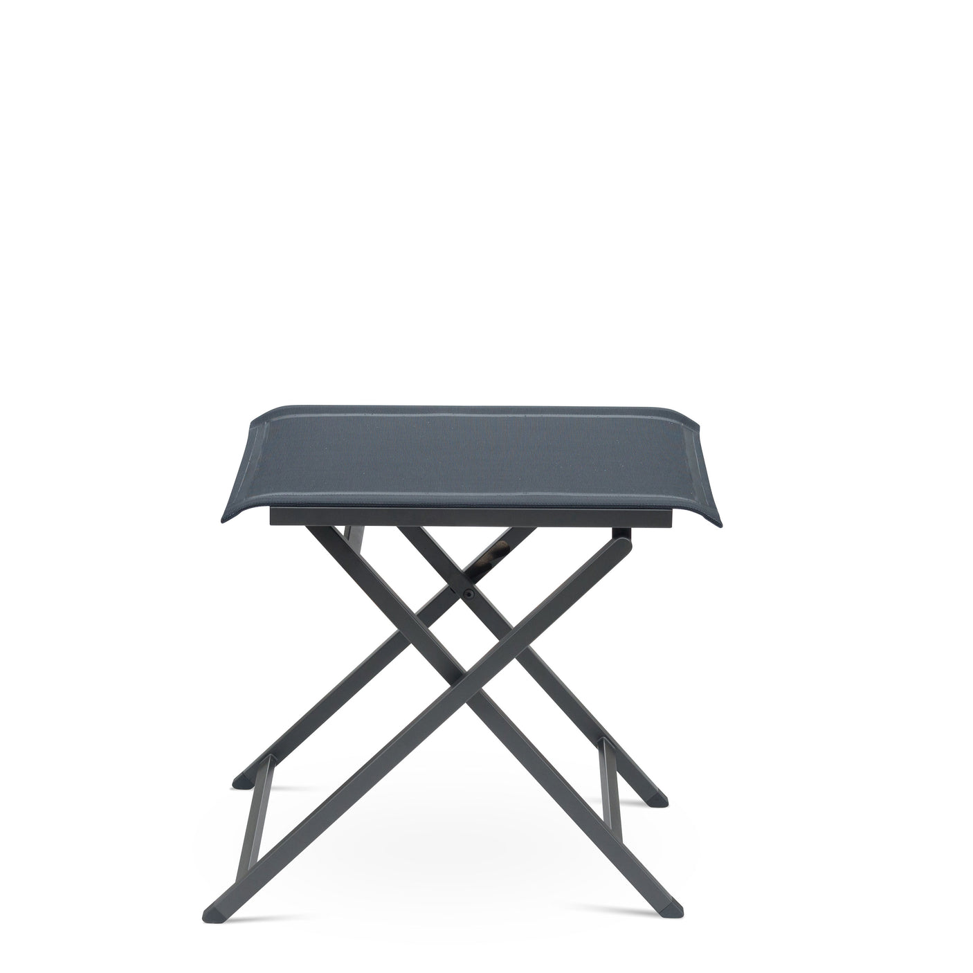 Alzette verstellbarer Fußschemel und Hocker Edelstahl pulverbeschichtet mit Batyline