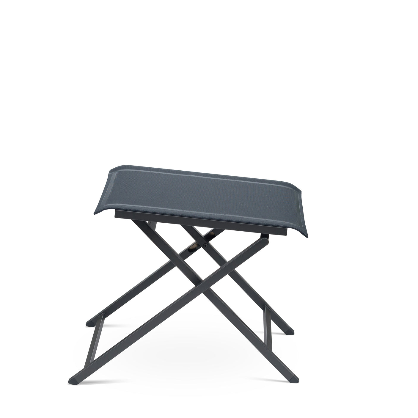 Alzette verstellbarer Fußschemel und Hocker Edelstahl pulverbeschichtet mit Batyline