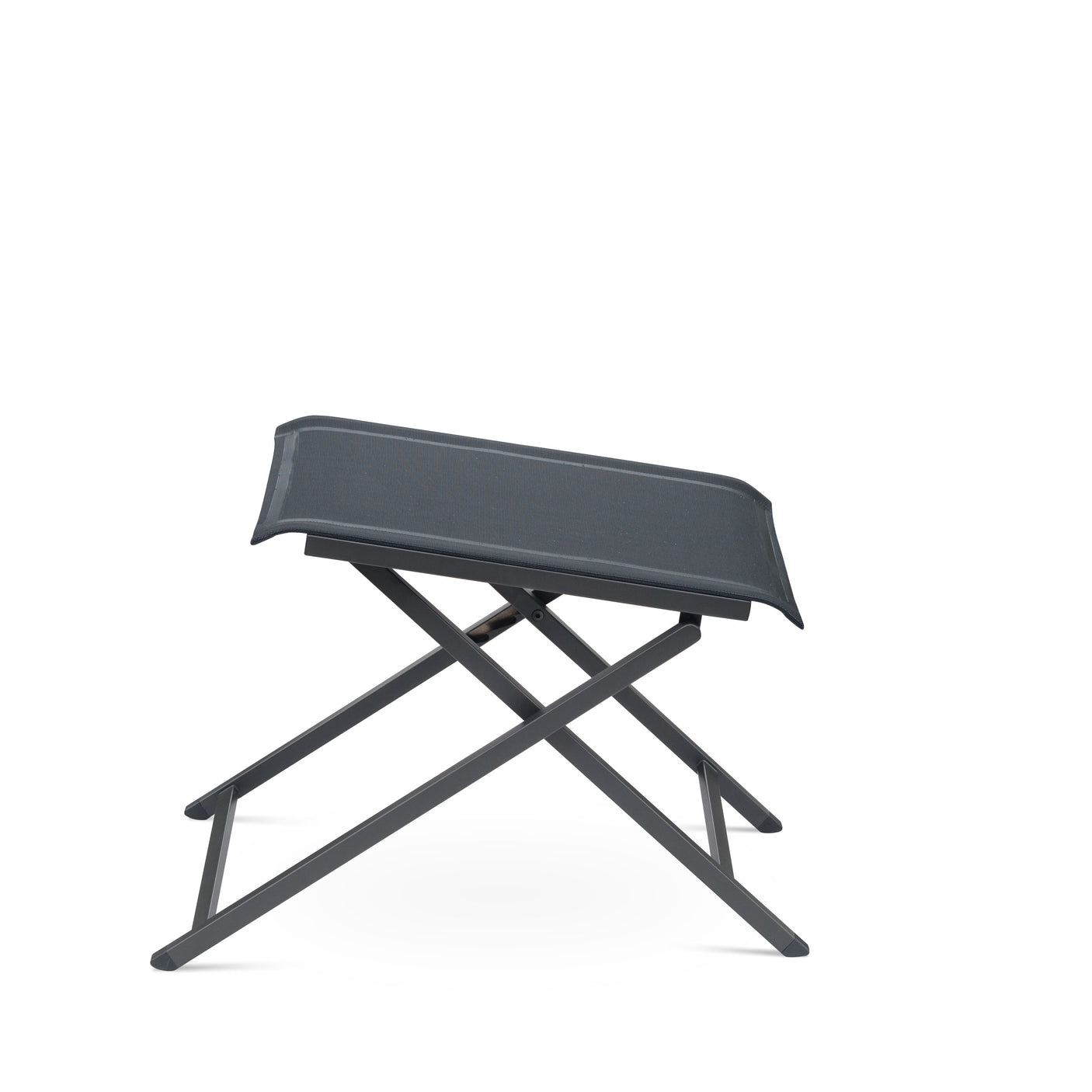 Alzette verstellbarer Fußschemel und Hocker Edelstahl pulverbeschichtet mit Batyline