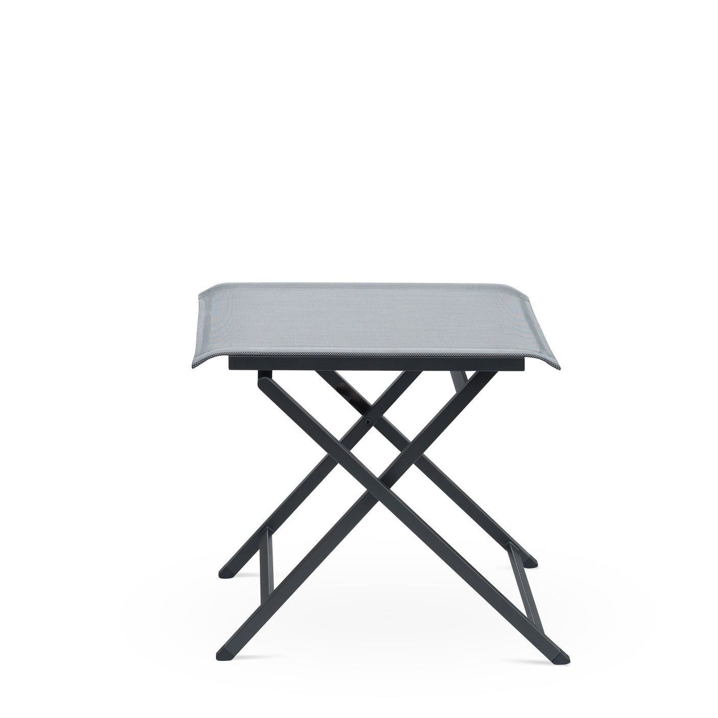 Alzette verstellbarer Fußschemel und Hocker Edelstahl pulverbeschichtet mit Batyline