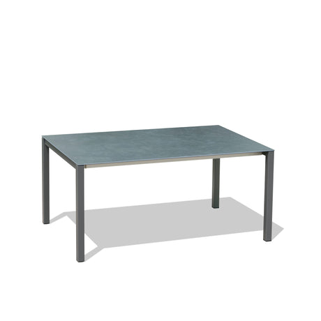 Marikk Rotations-Frontausziehtisch 240/180x99,5 cm Keramikplatte + Edelstahl pulverbeschichtet+Rollen