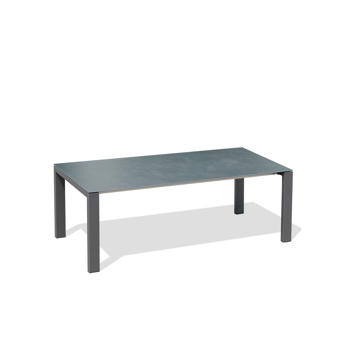 Marikk Deluxe  Frontausziehtisch 340/280/220x100cm Keramikplatte + Edelstahl pulverbeschichet +Rollen