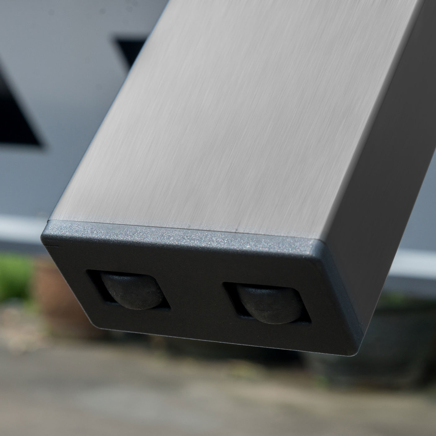 Marikk Deluxe Frontausziehtisch 300/240/180x100cm Keramikplatte mit Edelstahlgestell und Rollen