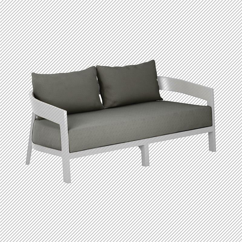 Ensemble de coussins pour canapé Vento 2 places, coussins d'assise et de dossier Sunproof 3 pièces