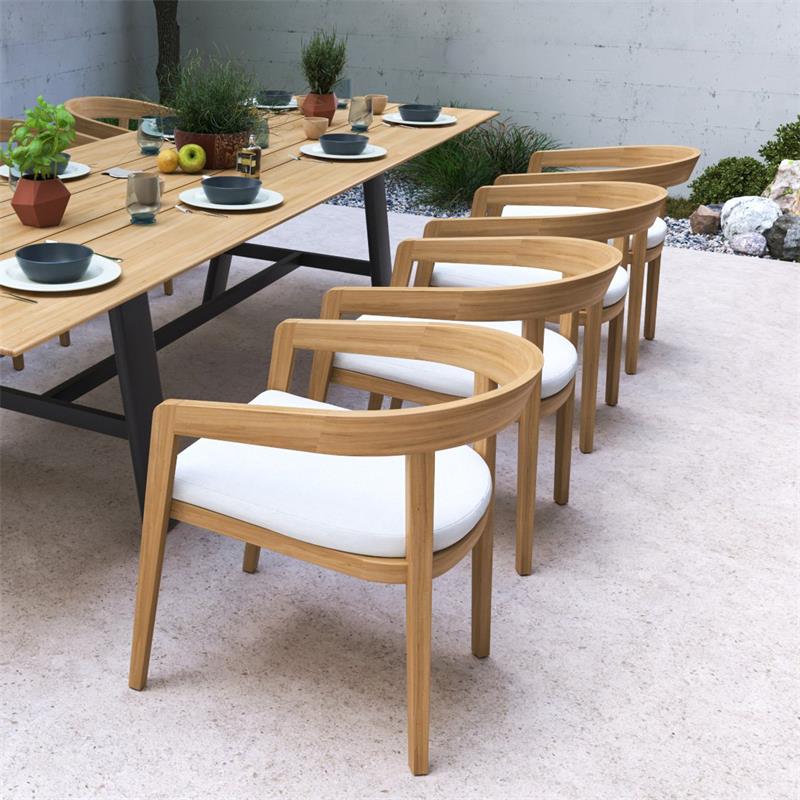 Vento dining chair 55 x 65 x 73 cm teak grade A