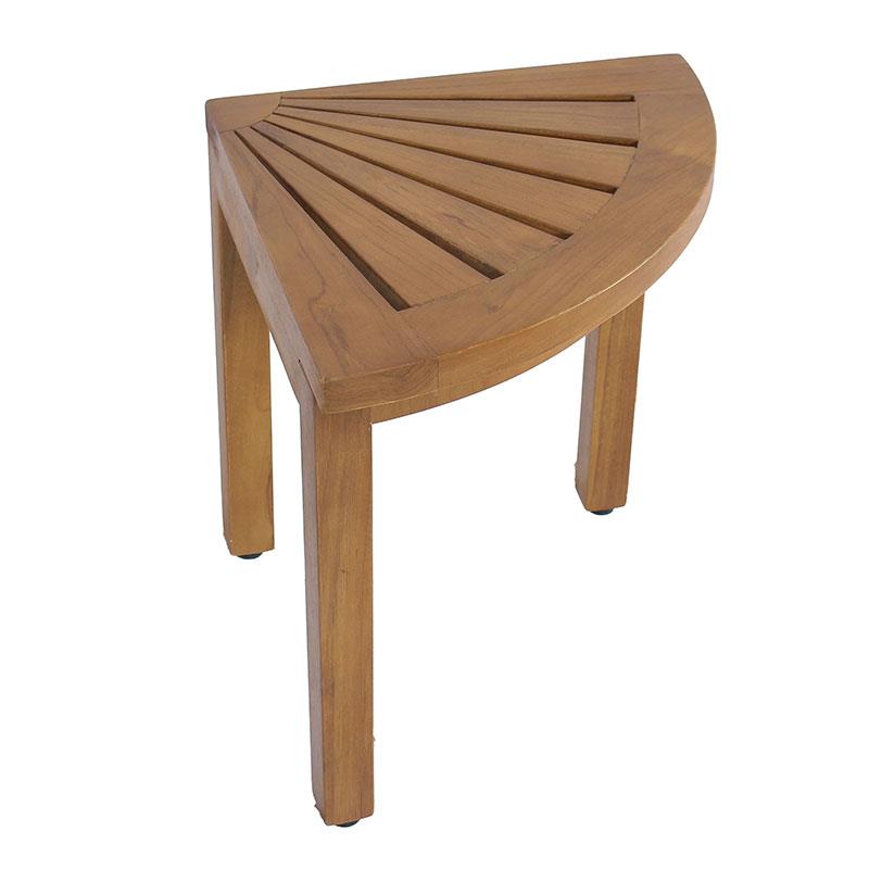 Tabouret d'angle en teck