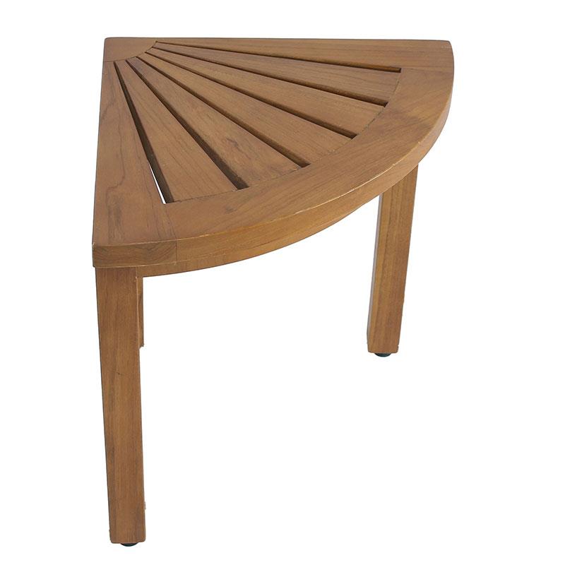 Tabouret d'angle en teck
