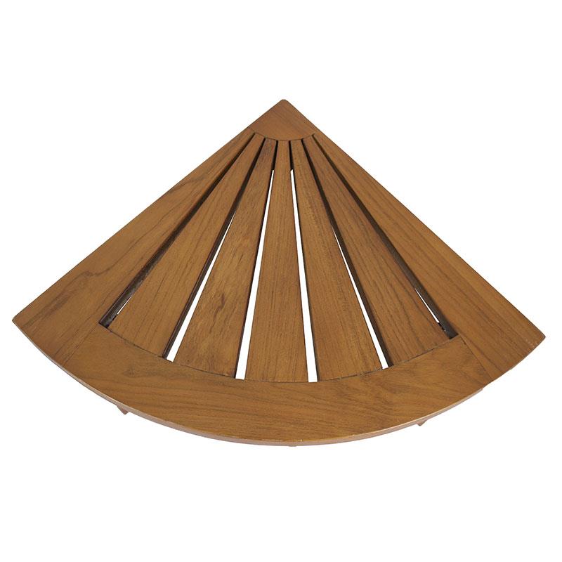 Tabouret d'angle en teck