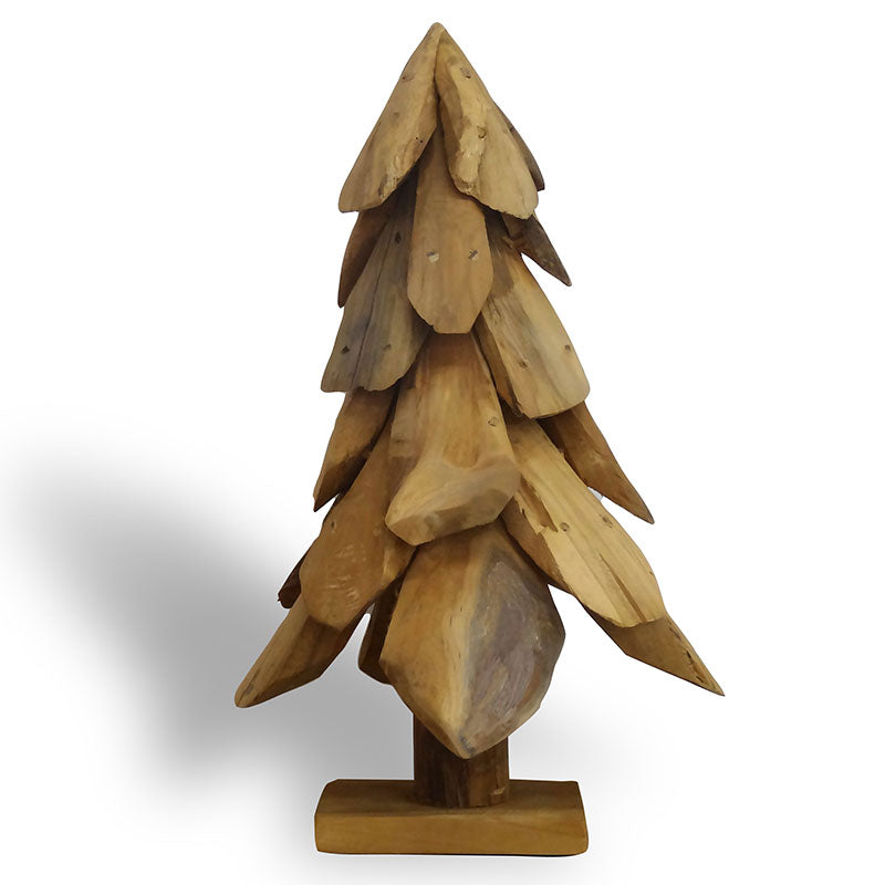 Teakholztannenbaum extragroß  - ca. 80 cm hoch aus Treibholzstücken