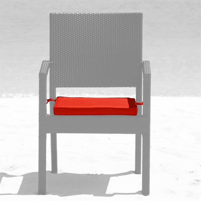 Coussin d'assise Oasis chaise empilable Nagata 43 x 50 cm