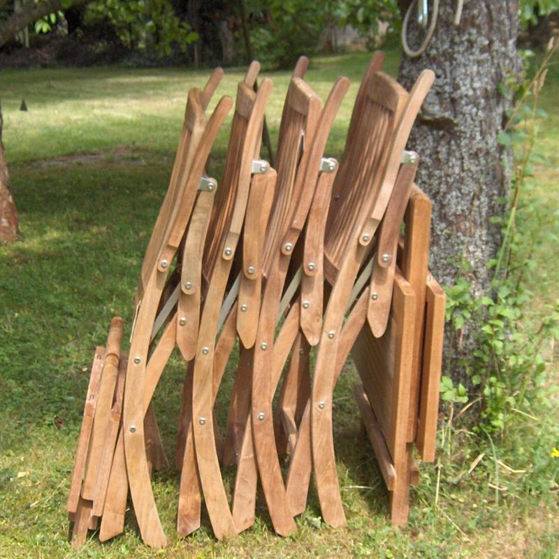 Comforteck folding table square made of teak 85 x 85 cm 85x85cm