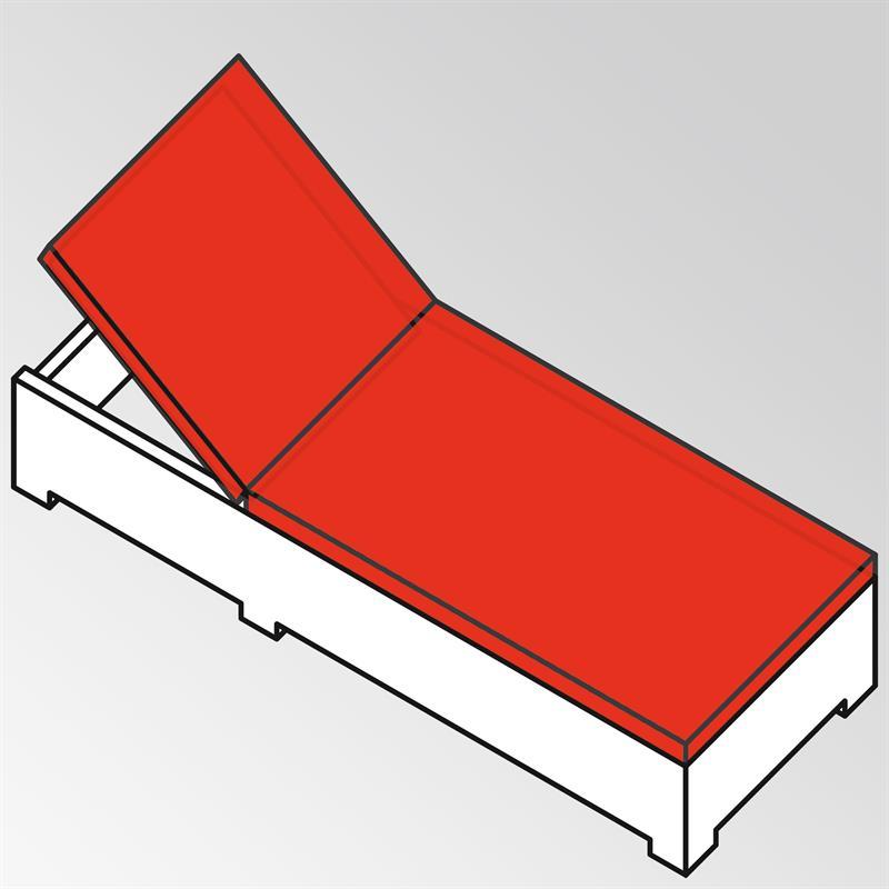 Liegenauflage Flexi Lounge Prestige 6 cm dick 207x69x6 cm Sunproof