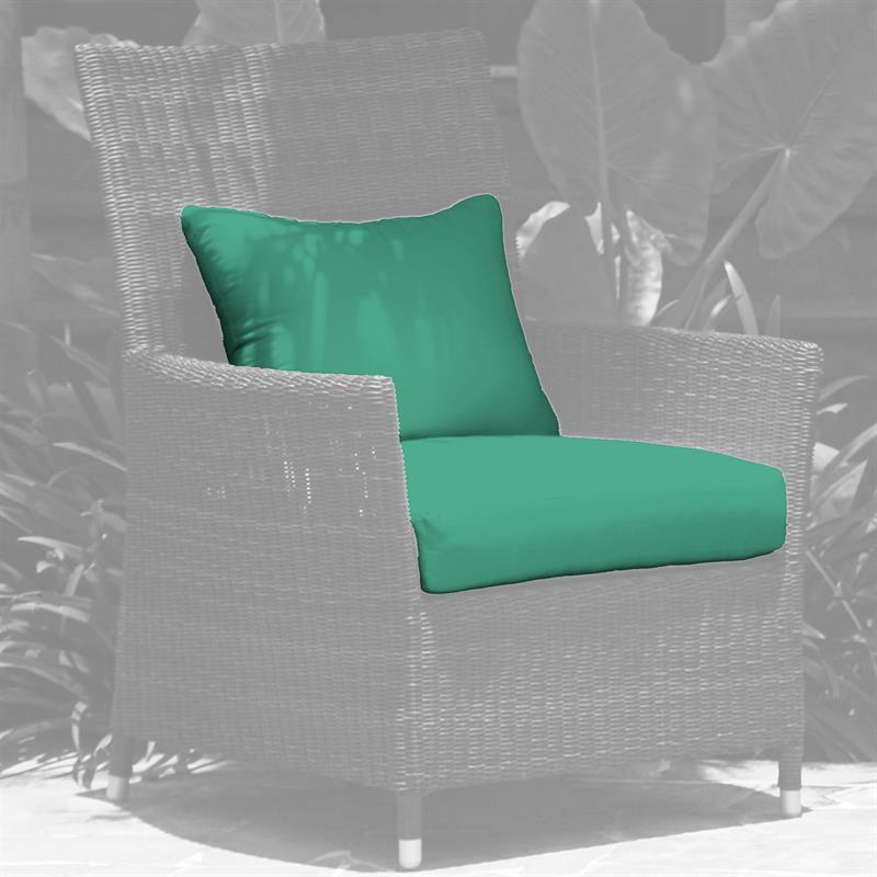 Ensemble de coussins pour fauteuil Lorraine Sunproof 11 cm d'épaisseur