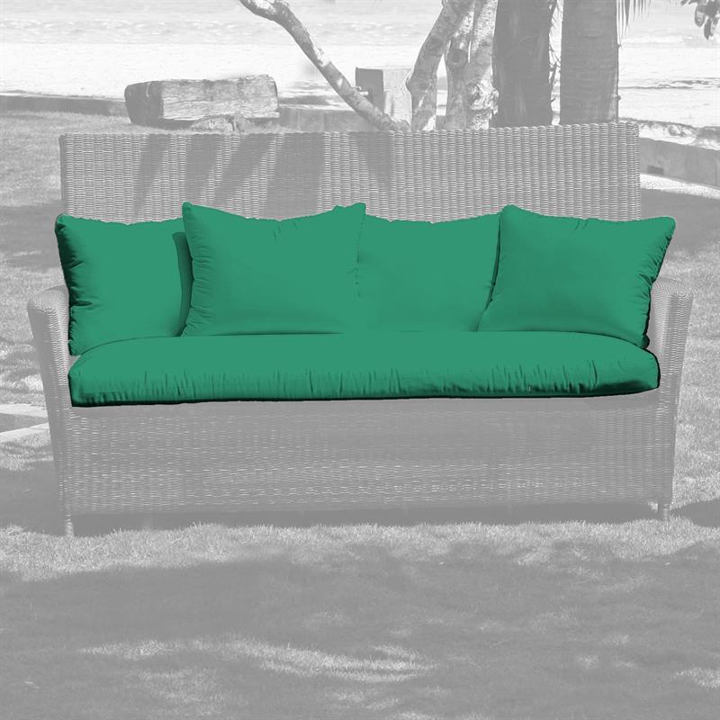 Ensemble de coussins Lorraine Long Seat Sunproof comprenant 4 coussins de 11 cm d'épaisseur