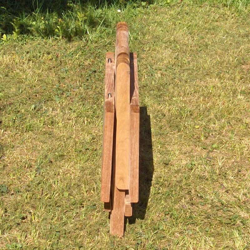 Comforteck folding side table 50x50x45 cm - Certified Teak GRADE A + stainless steel fittings