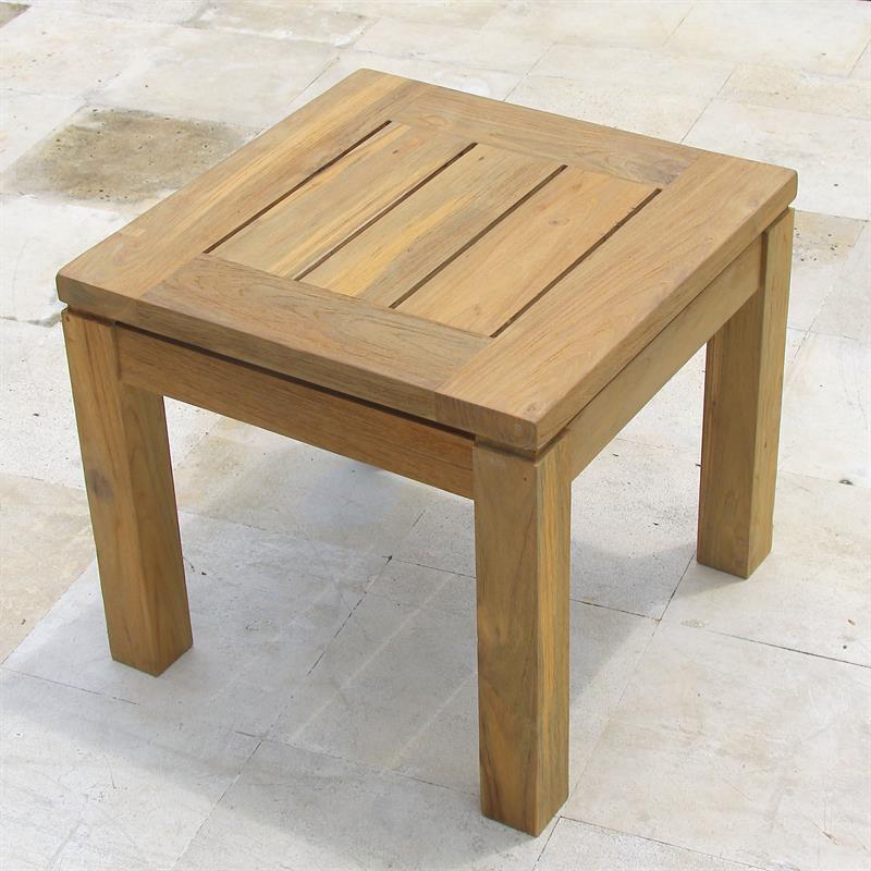 Dusun stool/side table 50 x 50 x 45 cm recycled teak