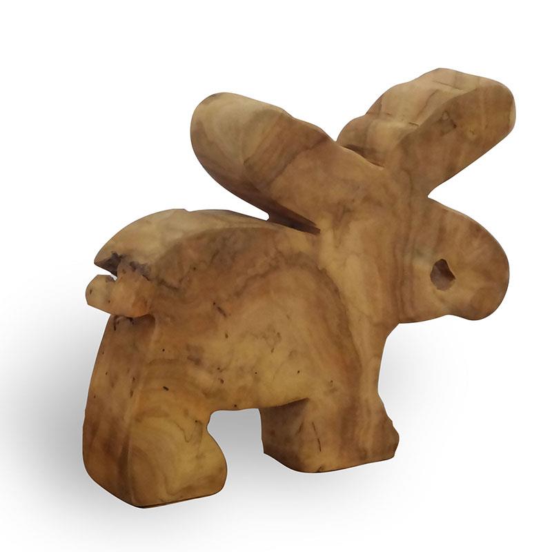 Élan en teck moyen - environ 25 cm