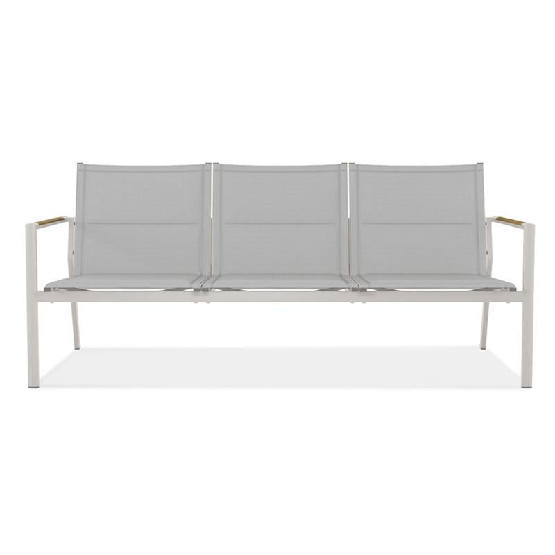 Gazelig 3-seater sofa 180.2 x 74.5 x 75 cm aluminum and Batyline