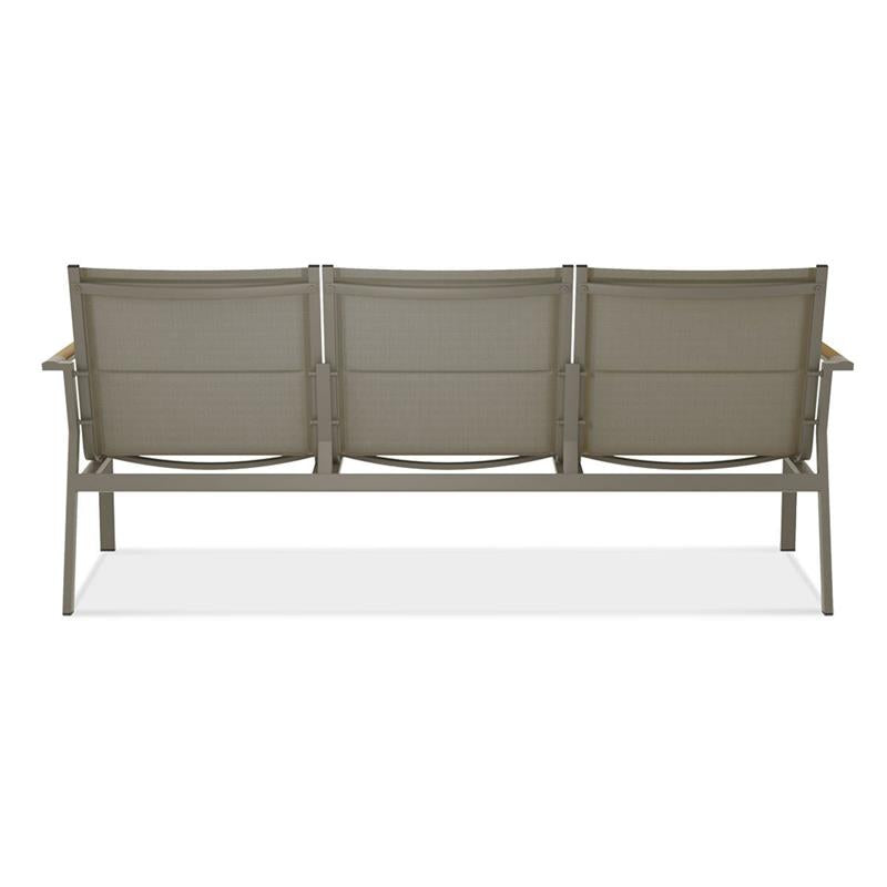 Gazelig 3-seater sofa 180.2 x 74.5 x 75 cm aluminum and Batyline