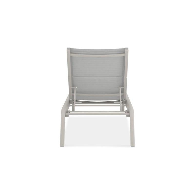 Gazelig lounger without armrest 195 x 68.7 x 32.5 cm aluminum and Batyline