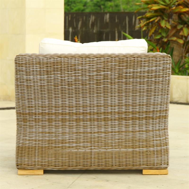 Monaco Loungeset bestehend aus 1 x Monaco Sessel und 1 x 2-Sitzer Monaco Sofa mit Sunproof Polstern