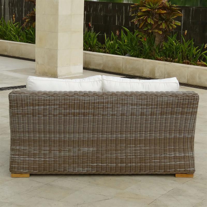 Monaco Loungeset bestehend aus 1 x Monaco Sessel und 1 x 2-Sitzer Monaco Sofa mit Sunproof Polstern
